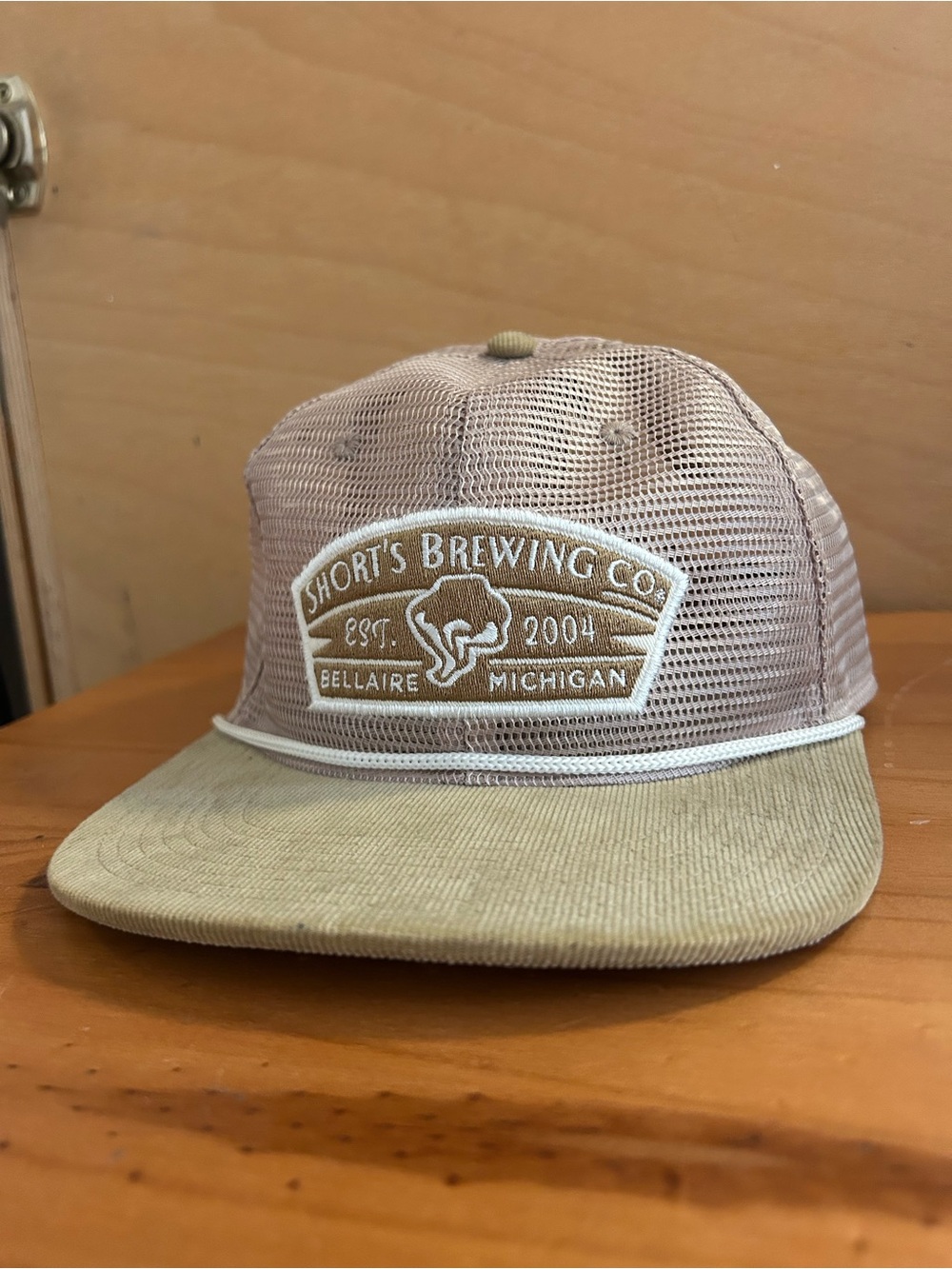 Short’s Brewing Co. Beige Mesh Trucker Hat